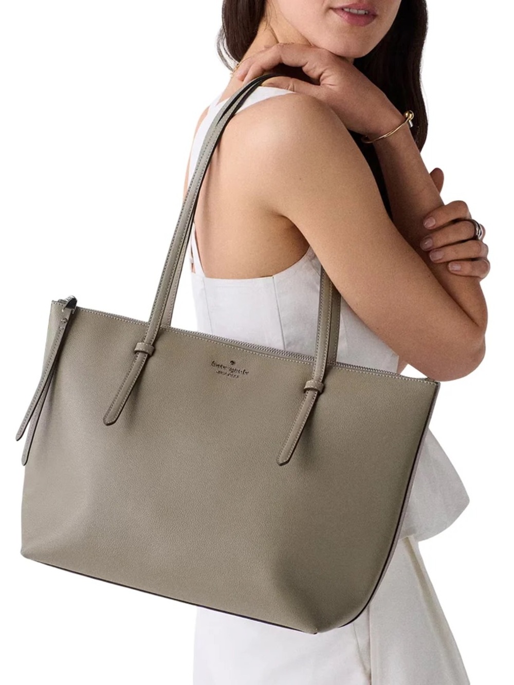 NWT Kate Spade All Day Tote in Oyster Shell